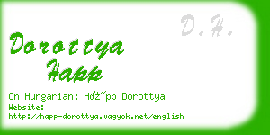 dorottya happ business card